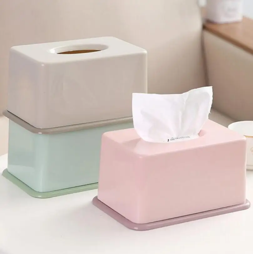 Tissue Holder Home Wet Tissue Storage Box Desktop Toilet Paper Storage Case Napkin Dispenser Plastic Tissue Box