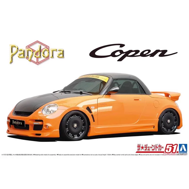 Aoshima 05898 1/24 Scale Pandora 887 EVO2 L880K Racing Sport Vehicle Car Hobby Toy Plastic Model Building Assembly Kit