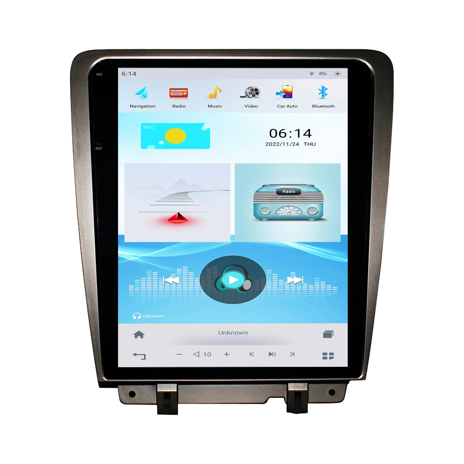 12.1 Inch Wireless Carplay Tesla Screen Car Radio Multimedia Player for Ford Mustang  2010-2014 Head Unit GPS Navigation