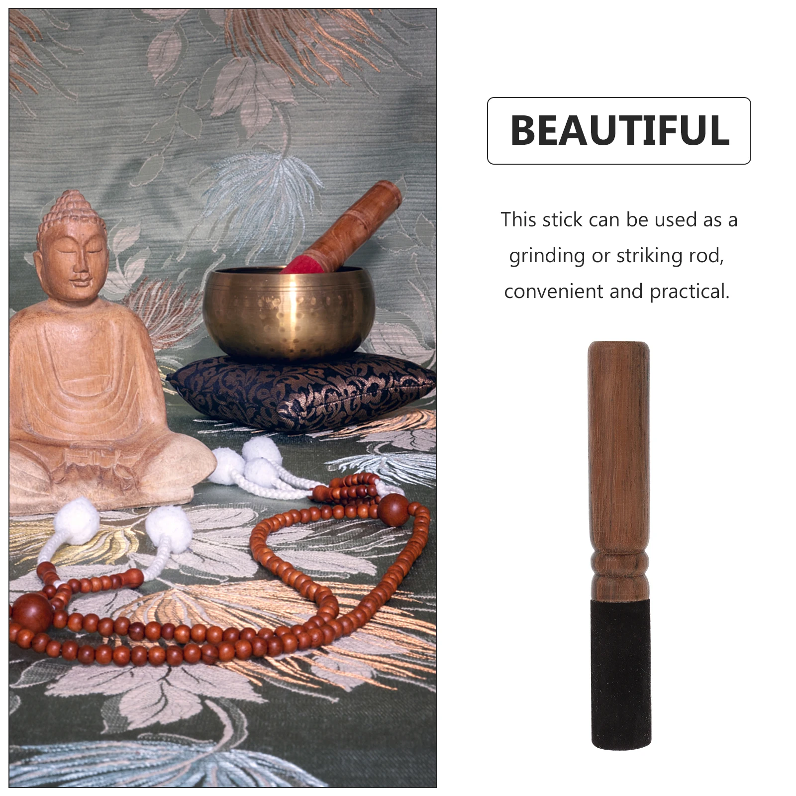 

Natural Wood Bowl Mallet for Chanting Bowls Meditation and Praying Tibetan Singing Bowl Stick Nepalese Buddha Stick