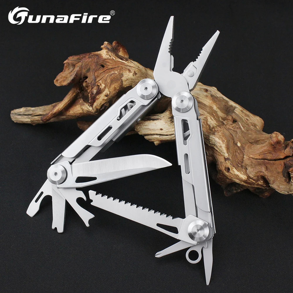 Tunafire 12 in 1 Outdoor Camping Multi tool Multi Pliers Wire Cutter Stripper Swiss Army Folding Knife Portable Pocket Knives