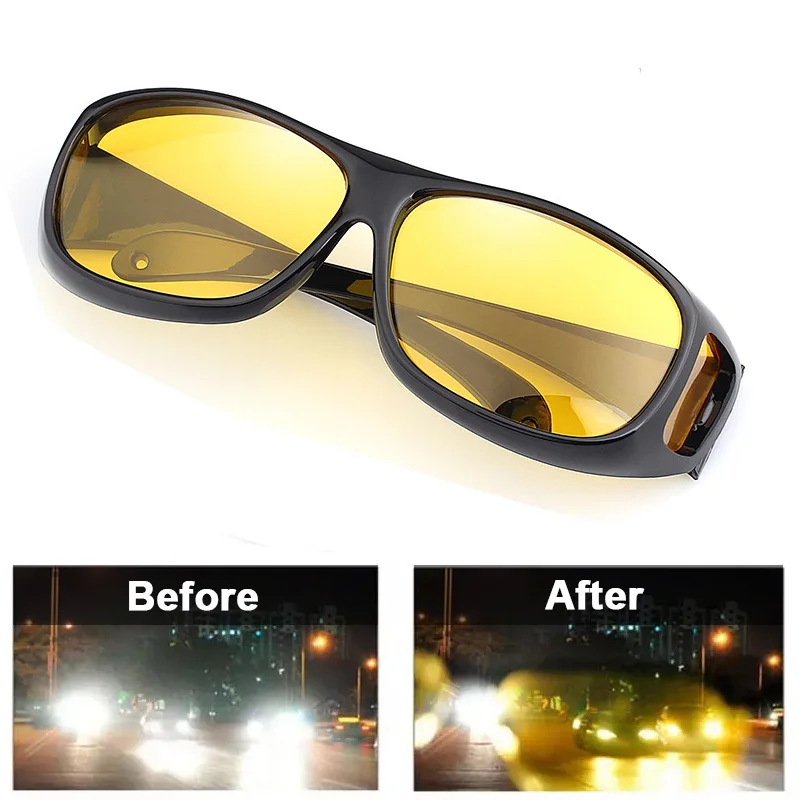 YURERSH Polarization Night Driving Anti-Glare Goggles Night Vision Glasses Anti-Glare Windproof Men Sunglasses Women Oculos Y60