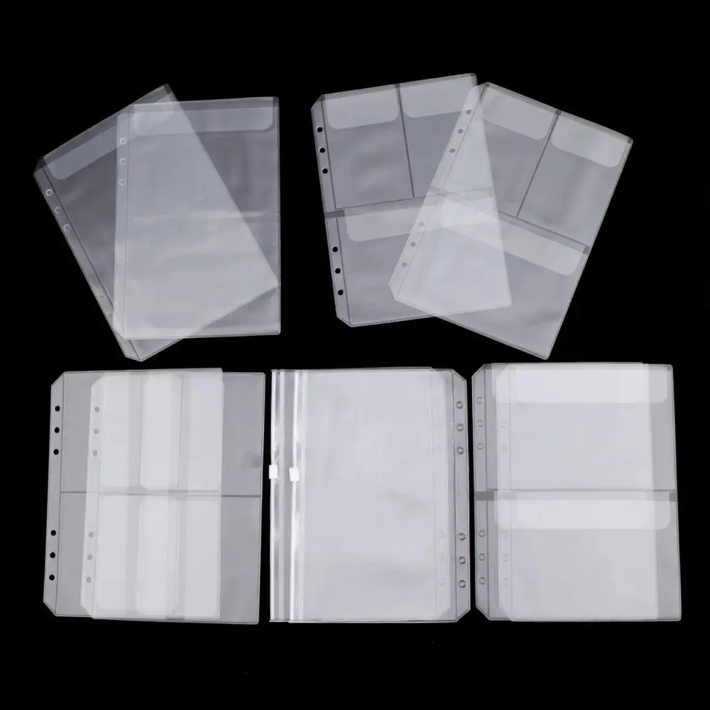 ออแกไนเซอร์กระเป๋าสติกเกอร์เก็บกระเป๋า FLAP Binder FILLER หลวมกระเป๋า Binder กระเป๋า Binder ซิปโฟลเดอร์โน้ตบุ๊ค Binder