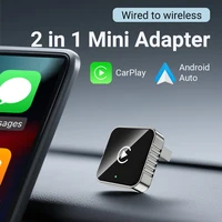 Adaptador Carplay inalámbrico XUDA 2 en 1, convierte adaptador carplay cable a inalámbrico para iPhone, Control inalámbrico Plug & Play Carplay