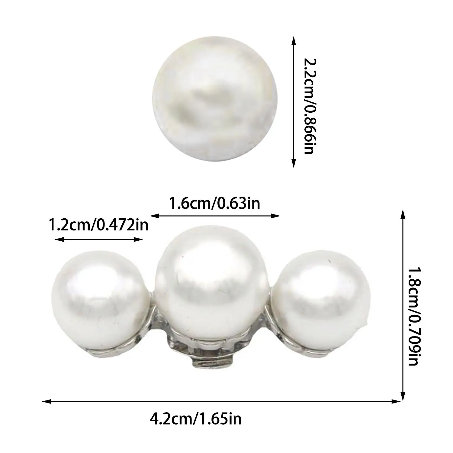 1Pc Lady Shoe Pearl Clip Decorative Clips Wedding Women Bride High Heel Removable Charm Buckle Clamp Shoe Decorations image 6