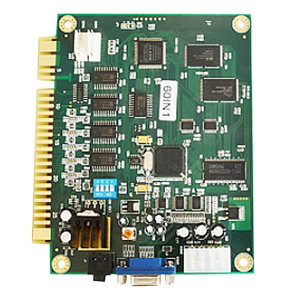 Tablero PCB multicade 60 en 1, tablero de juego clásico Arcade, tablero de juego de salida CGA VGA, Horizontal, duradero para Arcade Jamma