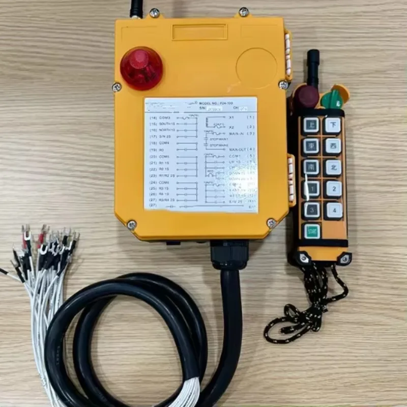 

F24-10D 110V-415V Wireless Nylon Crane Remote Control Transmitter and Receiver for Bridge Crane