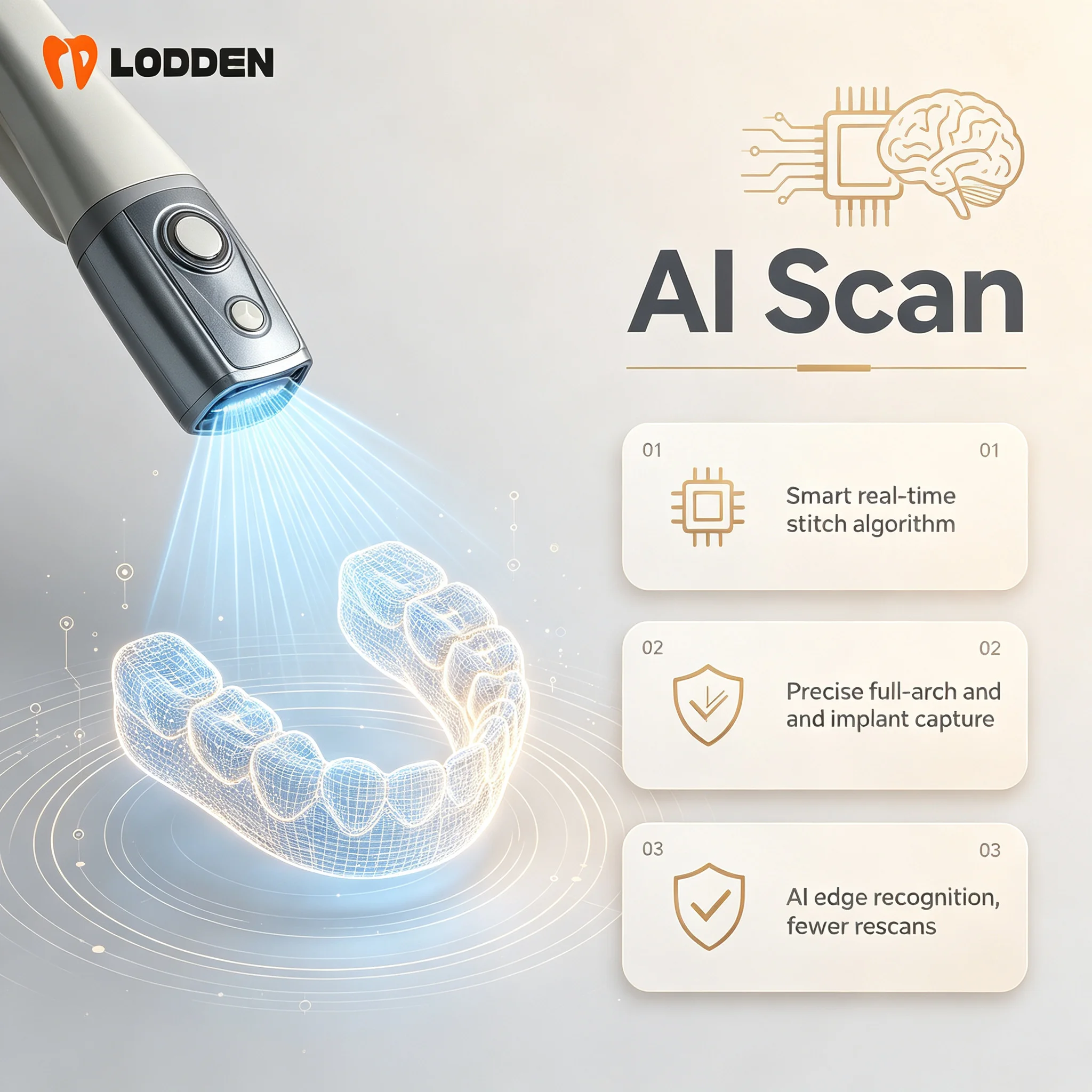 LODDEN 3D Intraoralscanner Heyinscan S5 Digitale Dental-Oralkamera CAD CAM Abformgerät für Zahnkliniken und Labore – Detail 2