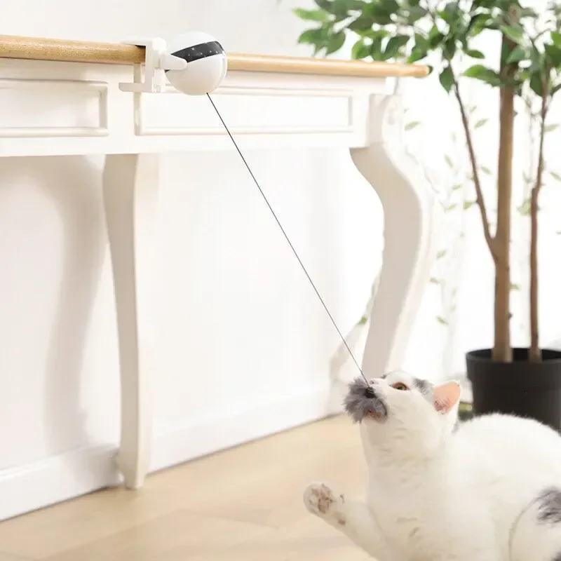 Elektronische Bewegung Katze Spielzeug YoYo Hebe Ball Elektrische Flattern Interaktive Katze Teaser Spielzeug Rotierenden Interaktive Puzzle Haustier Spielzeug – Detail 7