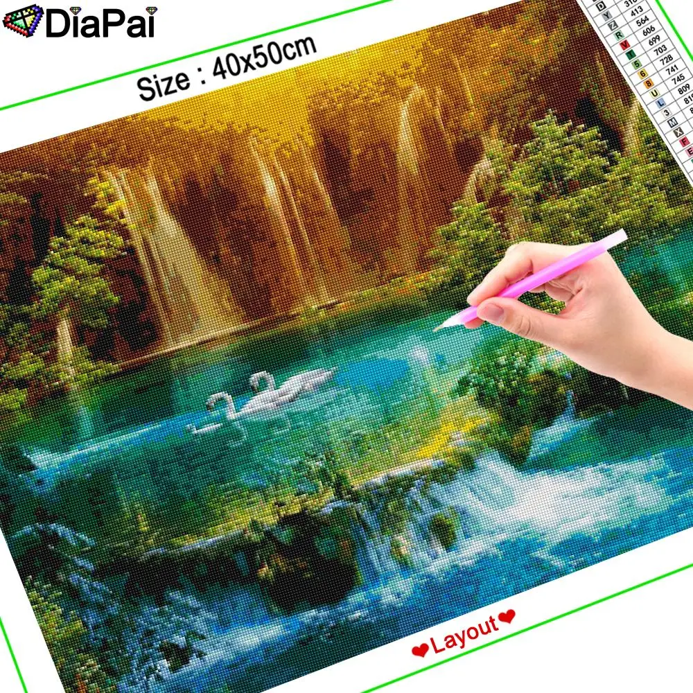 DIAPAI 5D Diamond Embroidery Needlework Kit 