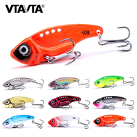 VTAVTA Metal VIB 3g/7g/10g/15g Fishing Lures Vibration Spoon Crankbaits Sinking Wobbler Swimbait Ice Jigs Artificial Bait Tackle