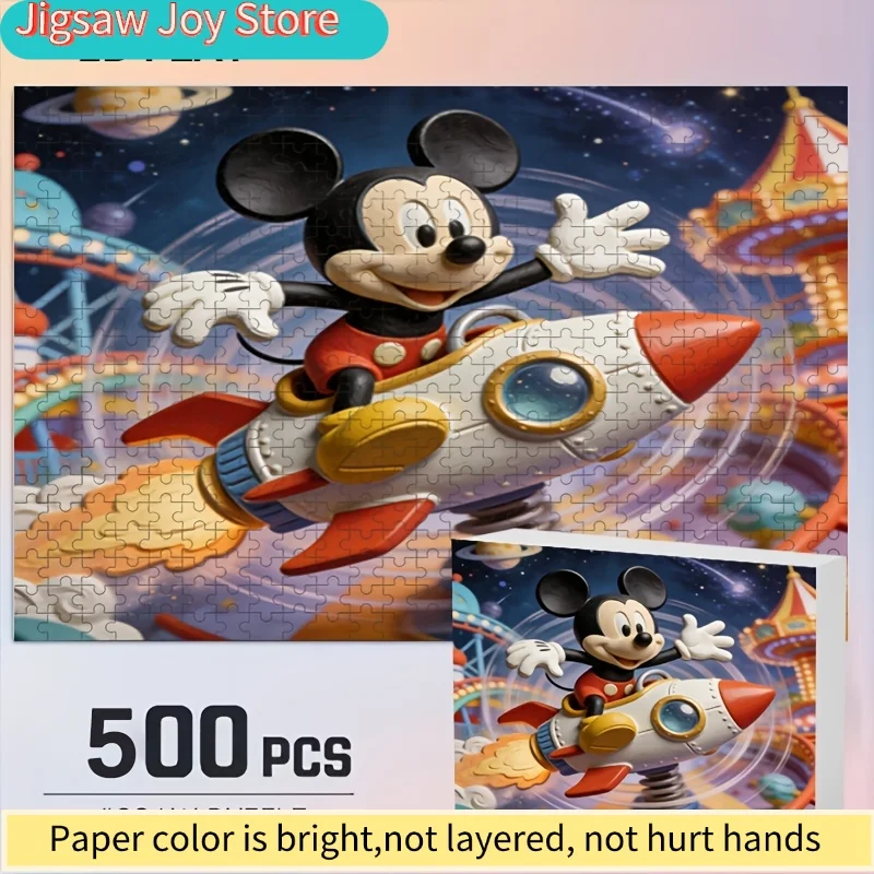 

Disney Stitch and Mickey Home Decor Print | 2D Flat Jigsaw Puzzle, Ideal for Adult Puzzle Challenge, Perfect Gift for Loved O