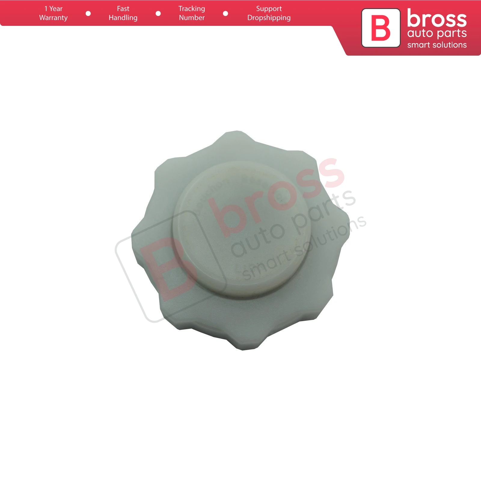 Bross Auto Parts BSP809 Radiator Coolant Expansion Tank Cap Lid 7700805032 WHITE  for Renault Alpine Fast Shipment Free Shipment