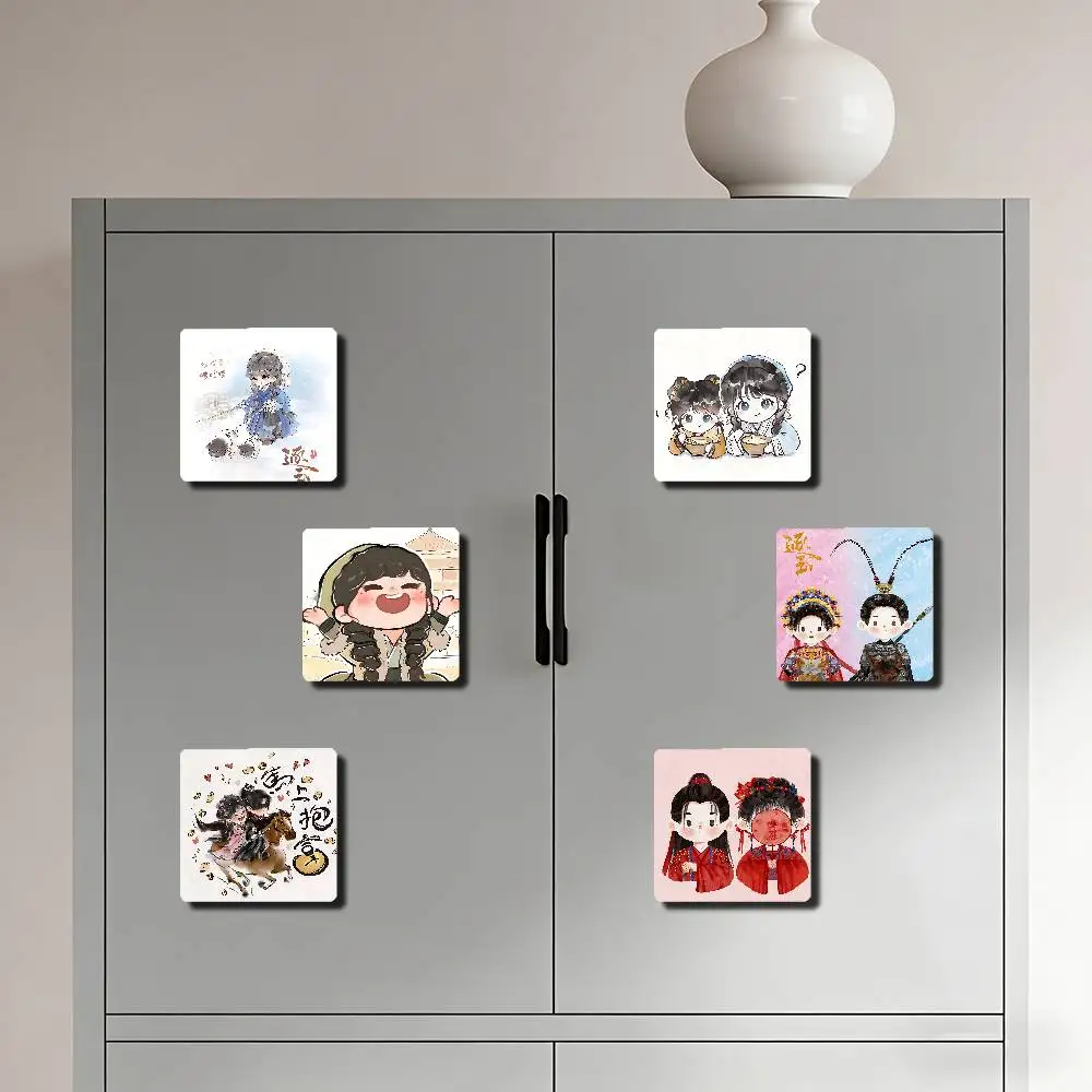 Drama Pursuit Of Jade Refrigerator Magnet Creative Kitchen Home Decoration Soft Magnetic Decor Festival Gifts Multi Scene Use
