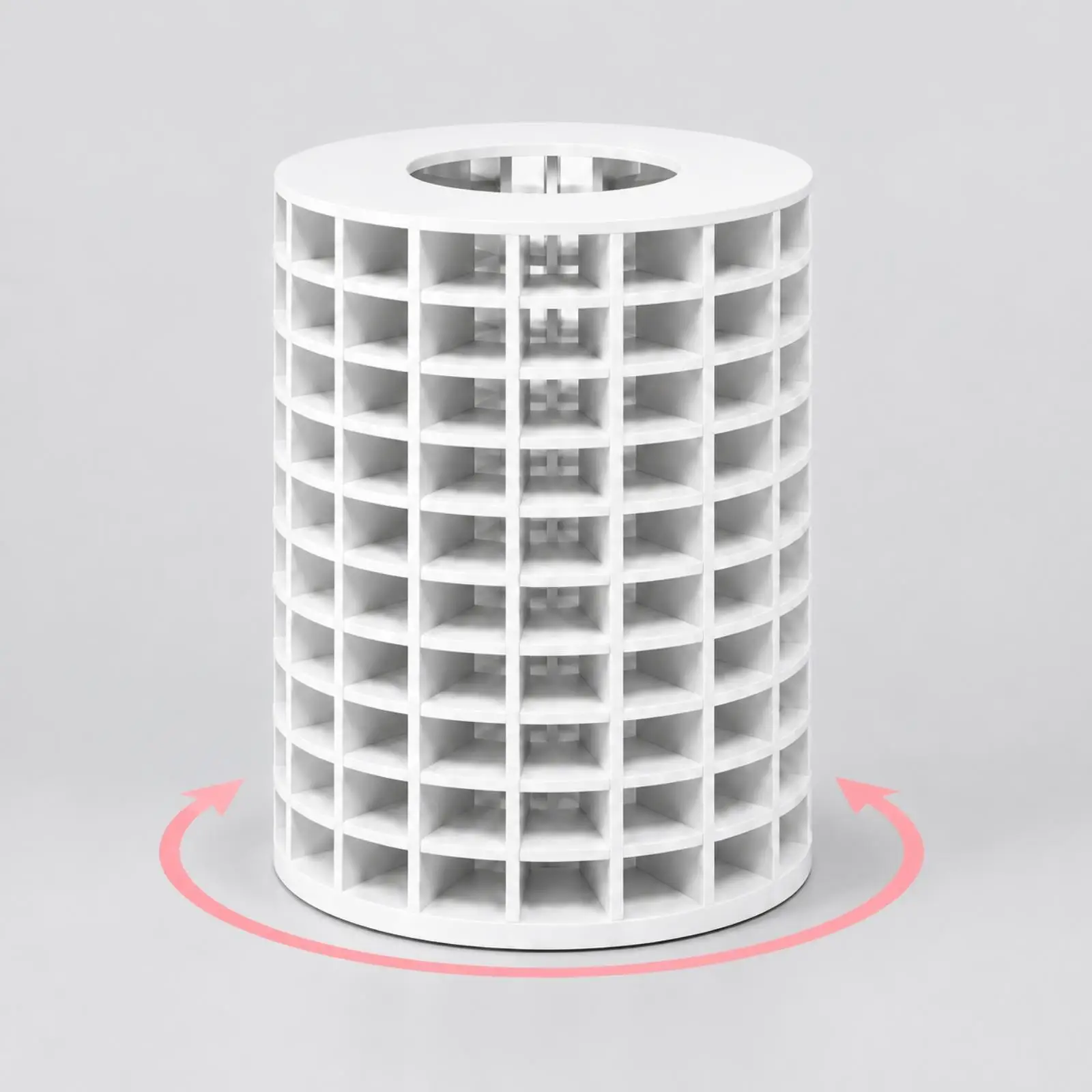 Rotating Bead Case Storage Organizer Rack 144 Compartments Spinning PVC Beads Box for Creative Workspace Desk