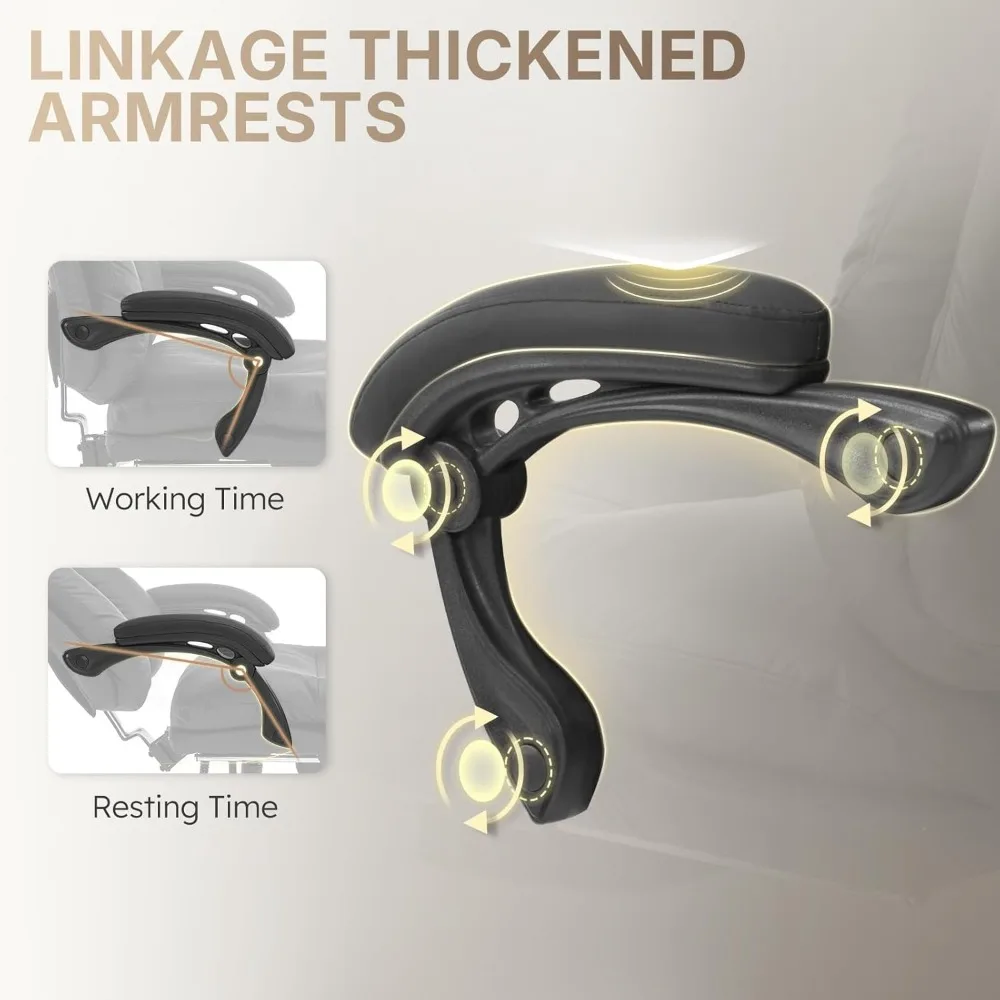 Прочное эргономичное офисное кресло для больших и высоких людей с наклонным замком и подставкой для ног