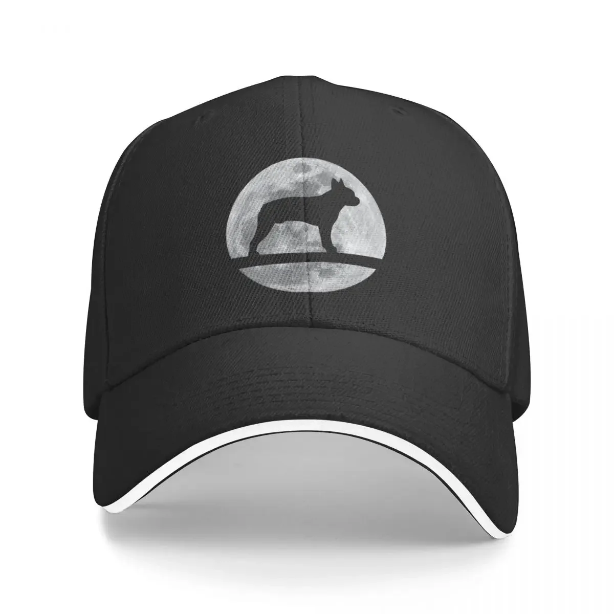 

Boston Terrier Dog Night Moon boston terrier Lover Baseball Cap Hat Man For The Sun Anime Hat Hip Hop Mens Caps Women's