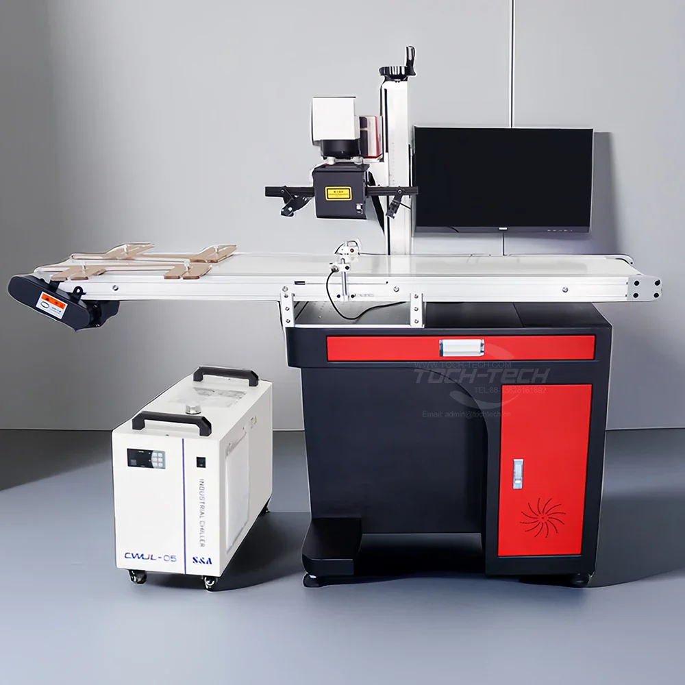 Industrial UV Laser Marking Printing Machine With CCD Camera Automatic Visual Positioning System