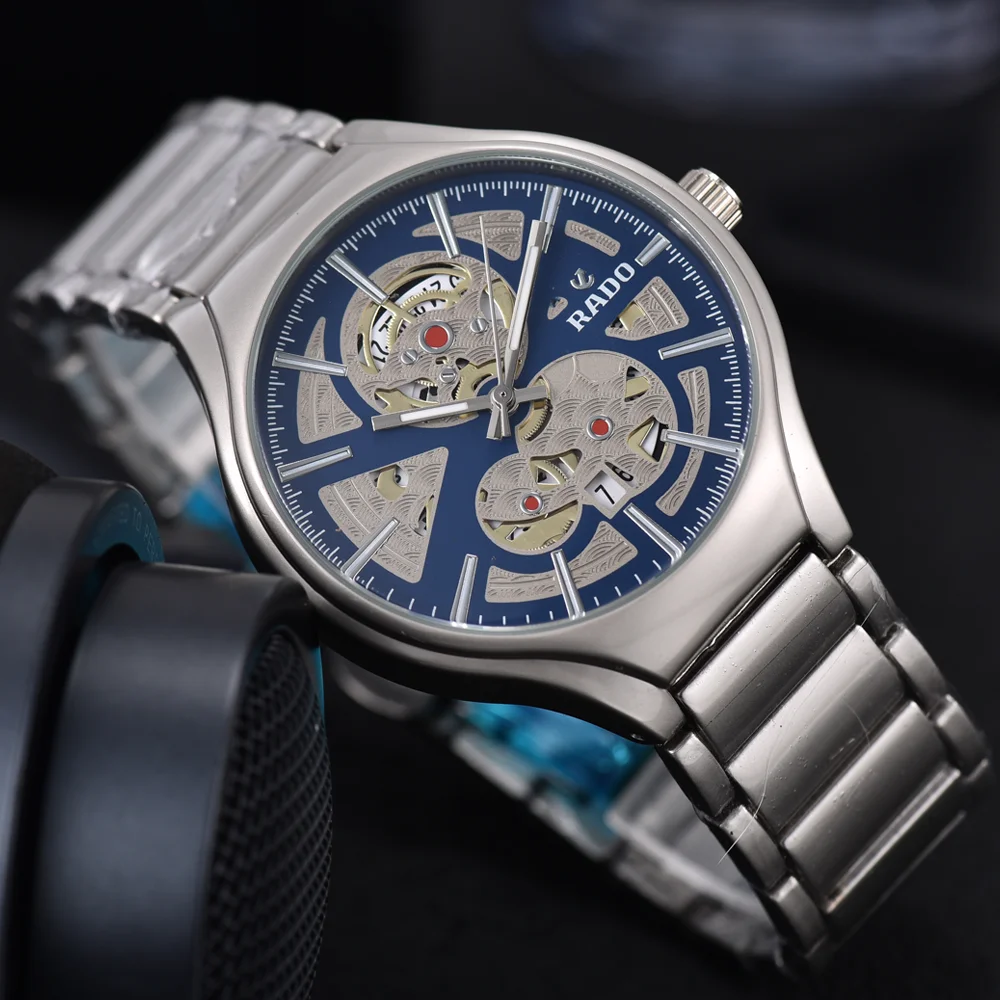 Luxury TOP Quality AAA Rado Original Brand Watches For Mens Fashion Multifunction Quartz Watch Classic Business AAA Male Clocks