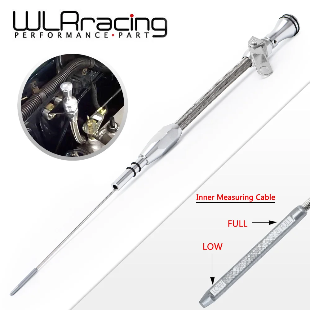 

WLR - Stainless Steel Flexible Engine Oil Dipstick Braided SBF for Ford 260 289 302 Mustang Truck Small Block WLR-GJ004