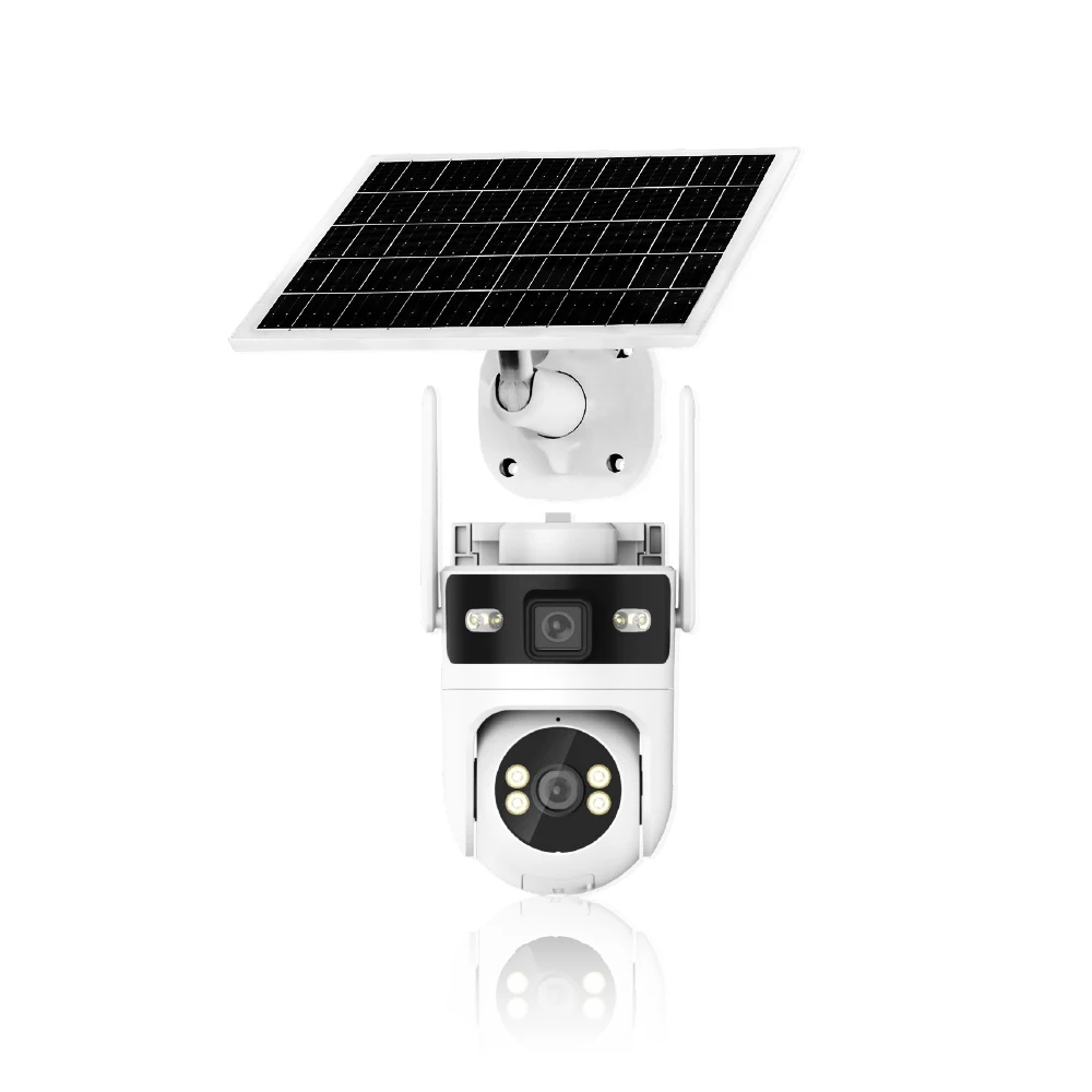 

Outdoor Smart Home Security Camera 4G LTE PTZ Dual Lenses Human Motion Tracking IP66 Built-in Mic SD Card
