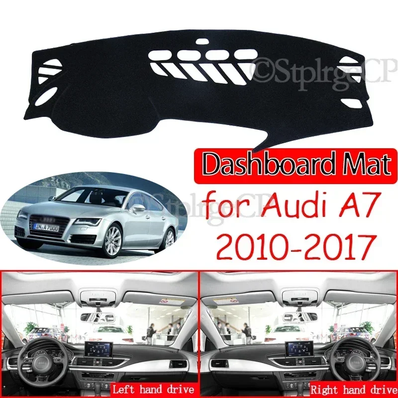 

Для Audi A7 2010 ~ 2017 4G8 противоскользящий коврик для приборной панели, коврик для приборной панели, аксессуары для ковров S-line 2011 2013 2014 2015 S7 RS7