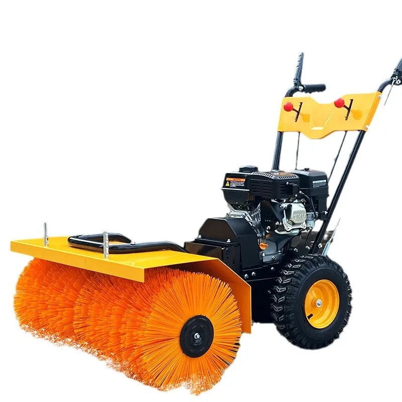 Hand push snow blower S80 sweeping and throwing shovel integrated snow blower diesel park snow blower