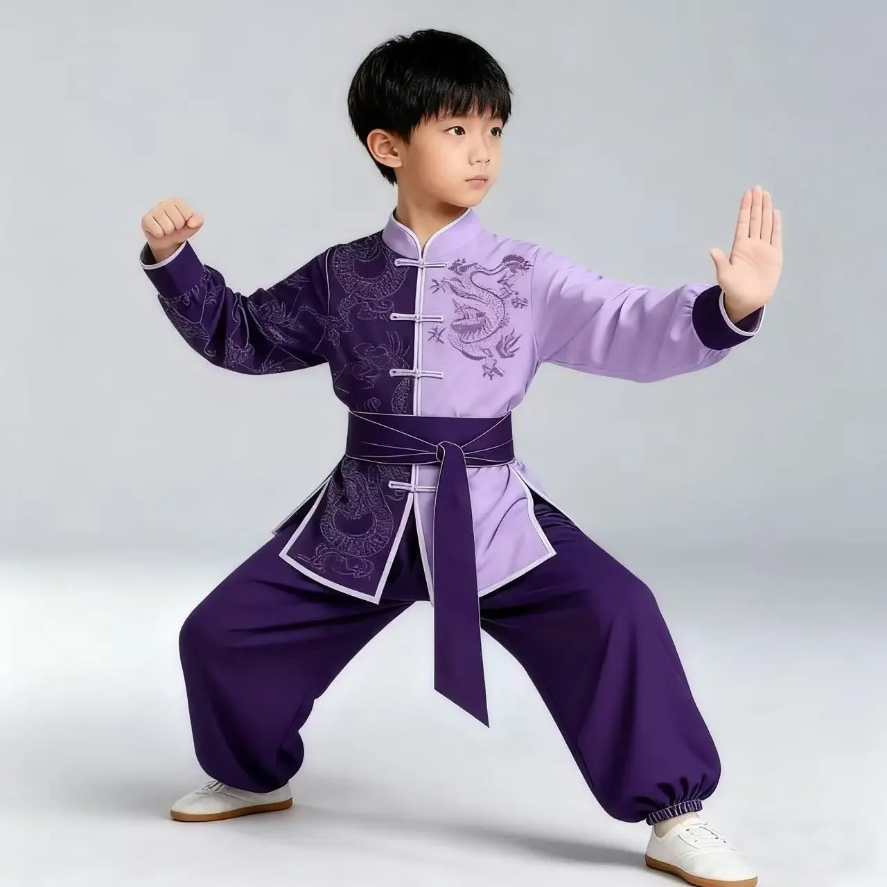 children's chinese martial arts uniforms practice performance costumesmartial arts tai chi competition training costume set