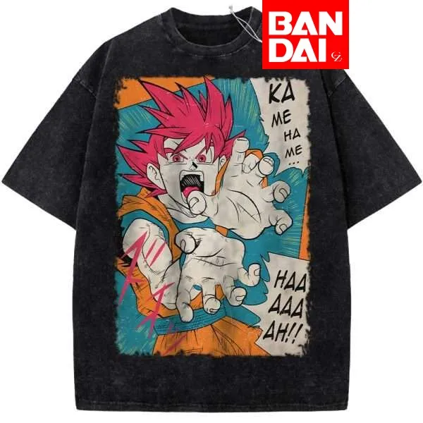 

Футболка оверсайз Dragon Ball Z Frieza All Forms Acid Wash, черная, летняя, 2026, аниме, стритвир, с графическим принтом