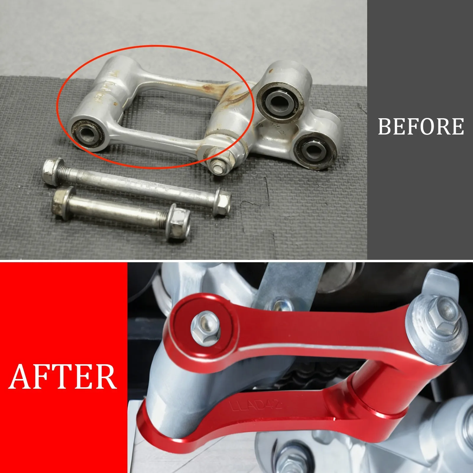 

3D регулируемая понижающая тяга задней подвески для HONDA CRF150F CRF230F 2003-2026