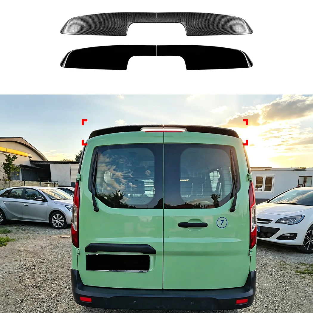 

For Ford Transit Connect/Tourneo Connect 2013-2021 Twin Doors Car Trunk Roof Spoiler Rear Tail Wing Modification Body Kit