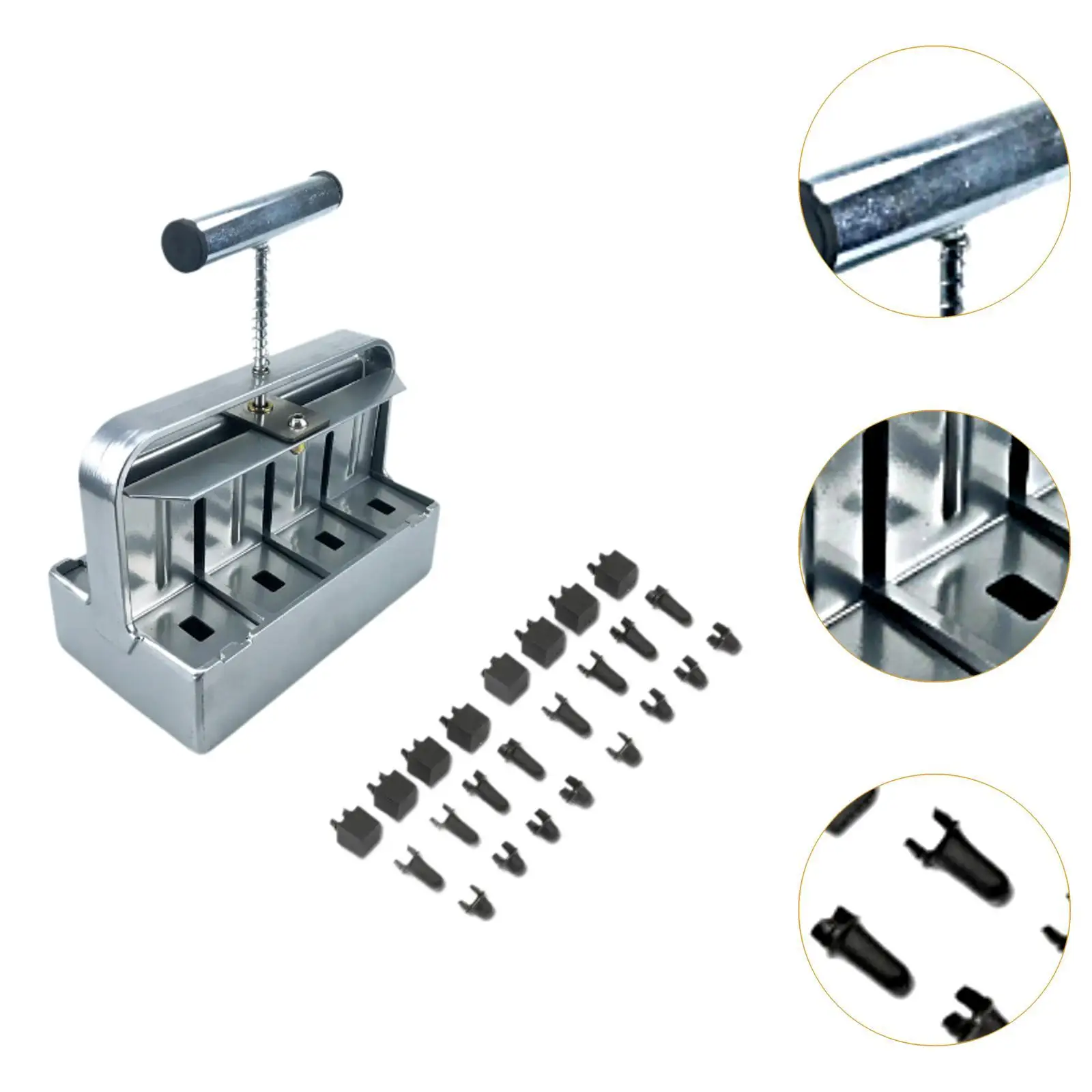 مانع التربة، صانع مكعبات التربة اليدوية المصنوعة من سبائك الألومنيوم مع مقبض لمصنع القطع #5