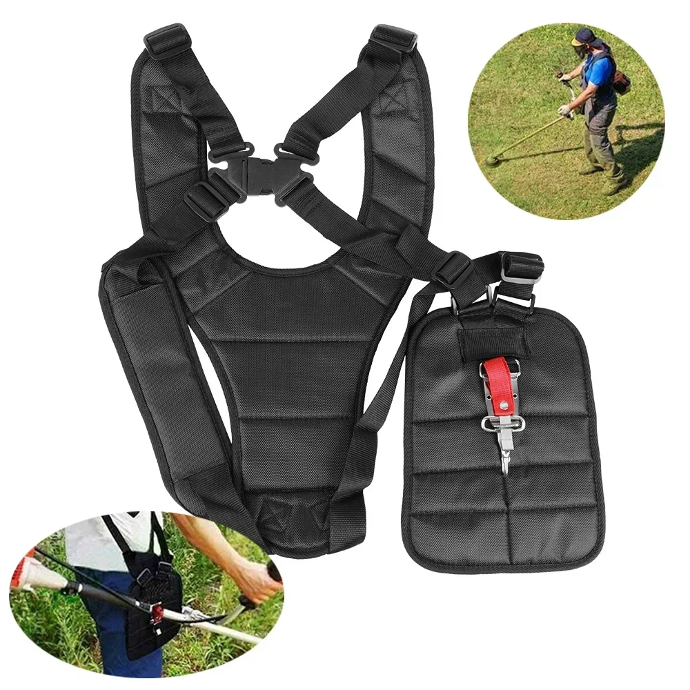 Lawn Mower Harness Strap Belt Lawn Mower Power Pruner Double Trimmer Shoulder Adjusted Band Brush Cutter Trimmer Garden