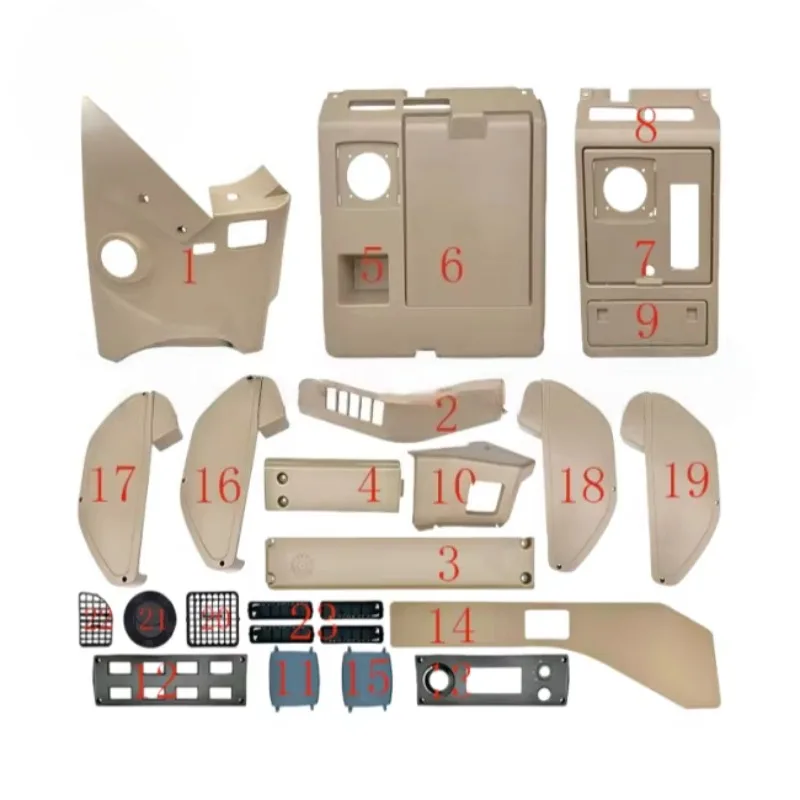 Excavator Cab Interior Decoration Board for DH215 DH220 DH225 DH258 DH300-7 Armrest Box Trim Panel Construction Machinery Parts