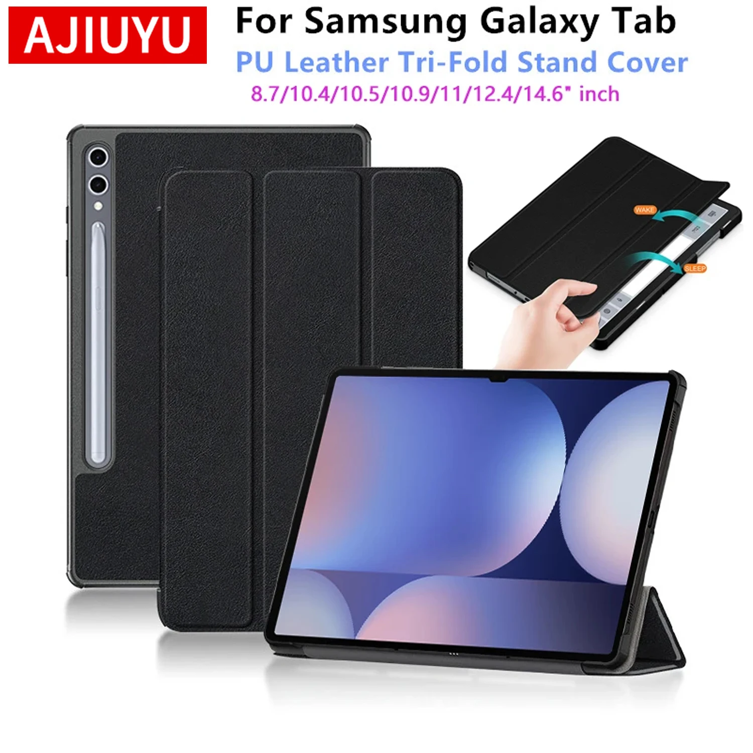 Capa para samsung galaxy tab a9 plus, capa para tablet para tab s8 s9 s10 ultra s7 s9 s10 fe plus fe + a8 a9 + s6 lite a7lite caso funda