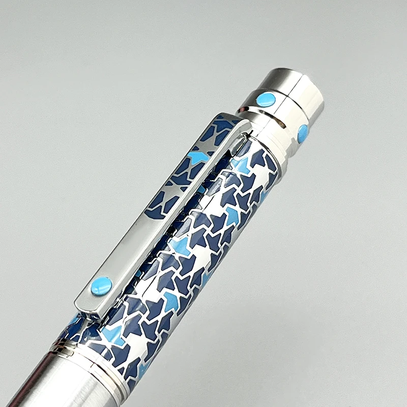 YAMALANG CT Rollerball Pen Blue Carving With Serial Number Writing Smooth Luxury Stationery