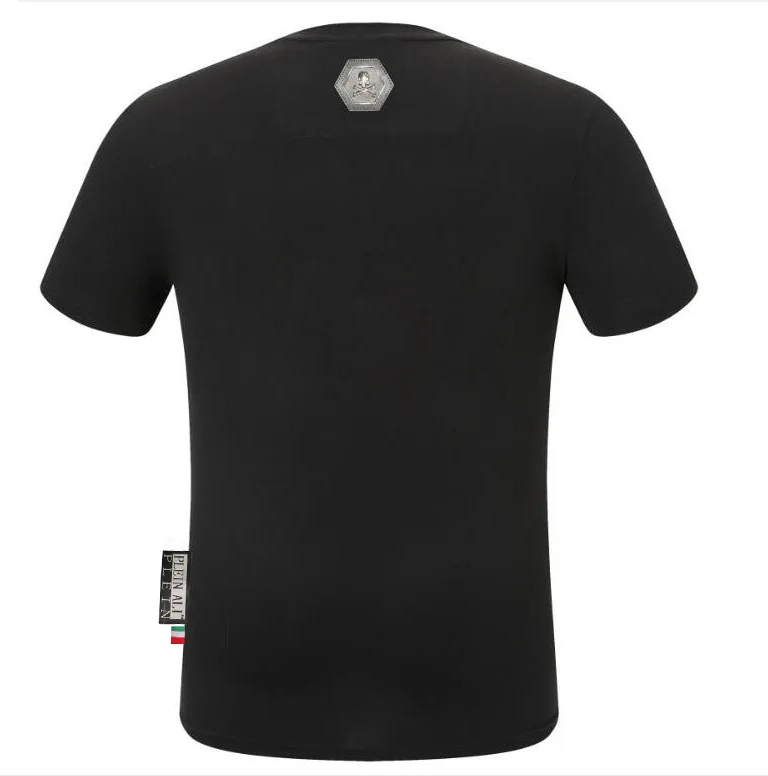 Fashion Brand Men\'s tshirt 2024 Male Casual Men\'s drop shipping Men Rhinestones t-shirt