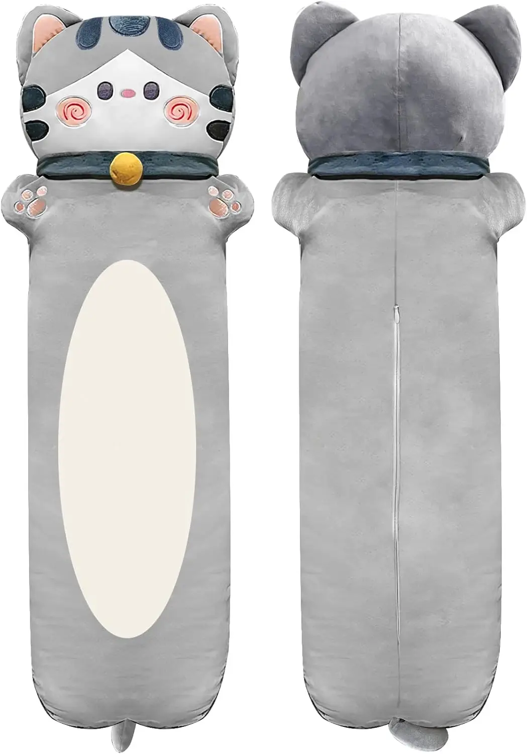 130 سنتيمتر القط ألعاب من نسيج مخملي طويل الوردي البني الرمادي النوم القطط محشوة الحيوان طويل Kawaii القط عناق لينة أفخم النوم رفيق طفل