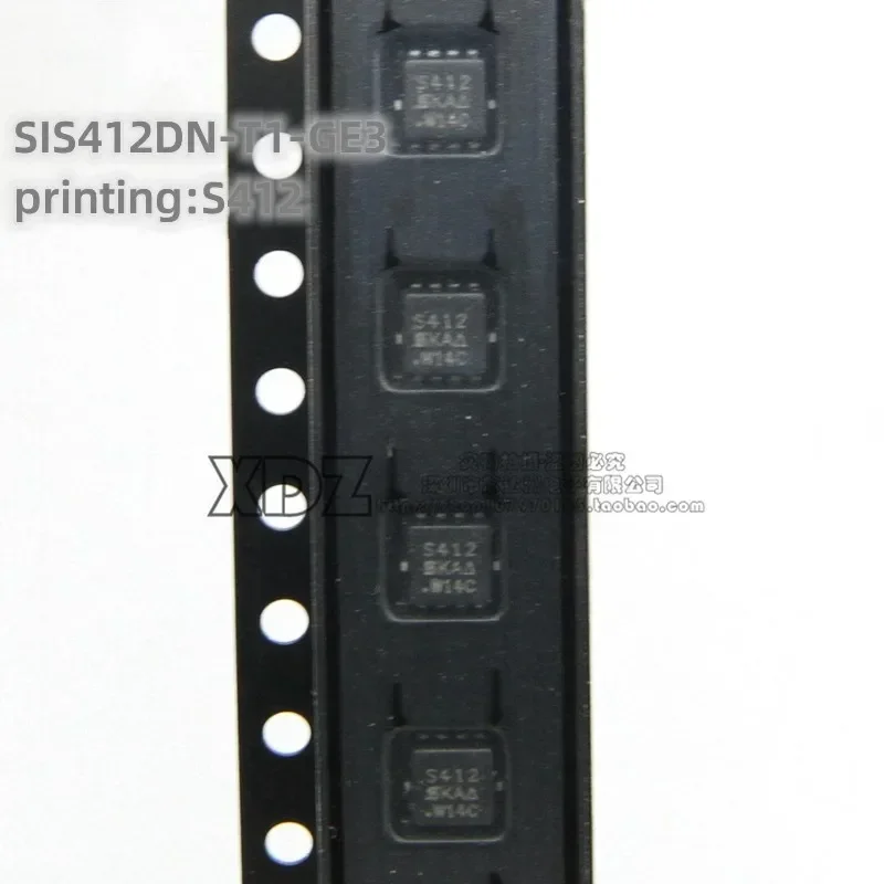 10pcs/lot SIS412DN-T1-GE3 SIS412DN Silk screen printing S412 PPAK1212-8 package Original genuine MOS field-effect transistor