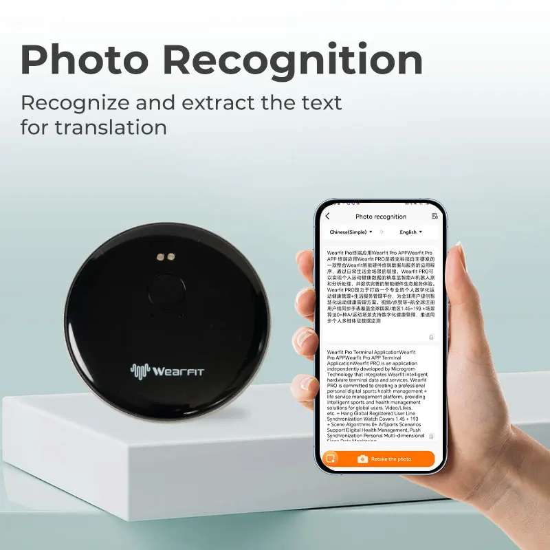 AI Voice Assistant Accurate Translator 137 Language Video Photo Meeting Record Translate Simultaneous Interpretation Translation