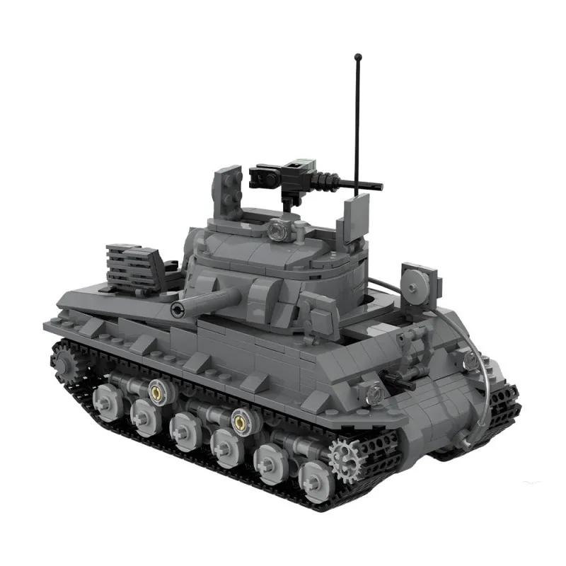 

MOC 768PCS WW2 Military Tank Building Blocks Sherman Medium Armored Vehicle Military Building Blocks Adults Fun Man Toys Display