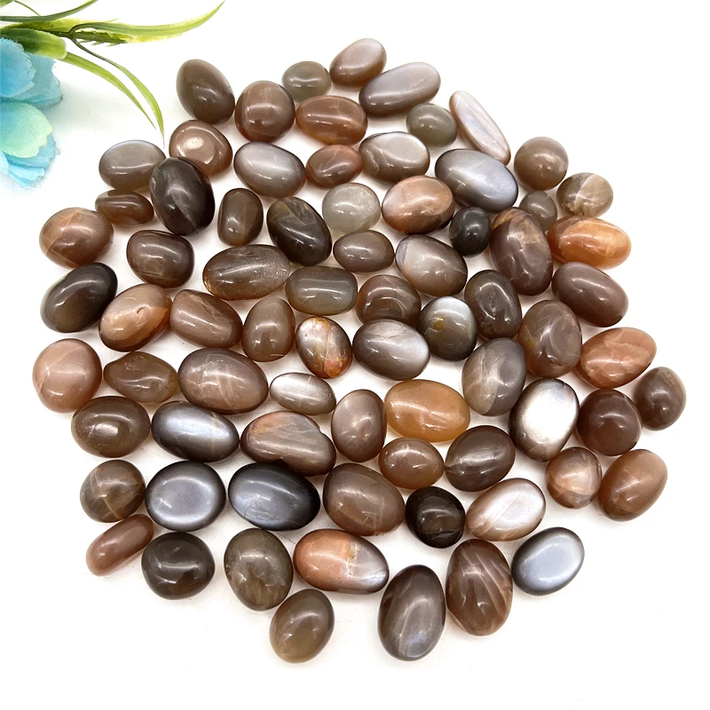 Drop shipping 50g Natural Black Sunstone Moonstone Mineral Crystal Gravel Rock Specimen Crystals Stones and crystals