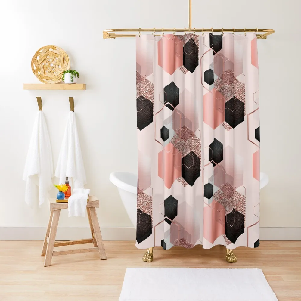 

Abstract Geo Luxe Shower Curtain Bathroom Shower Waterproof Bathroom Shower For For The Bathroom Curtain