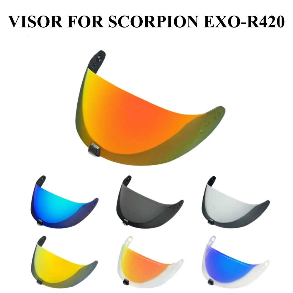Capacete for SCORPION EXO R420 Visor Shield Lens Motorcycle Accessories Full Face Helmet Anti-UV Scorpion EXO-R420 Casco Moto