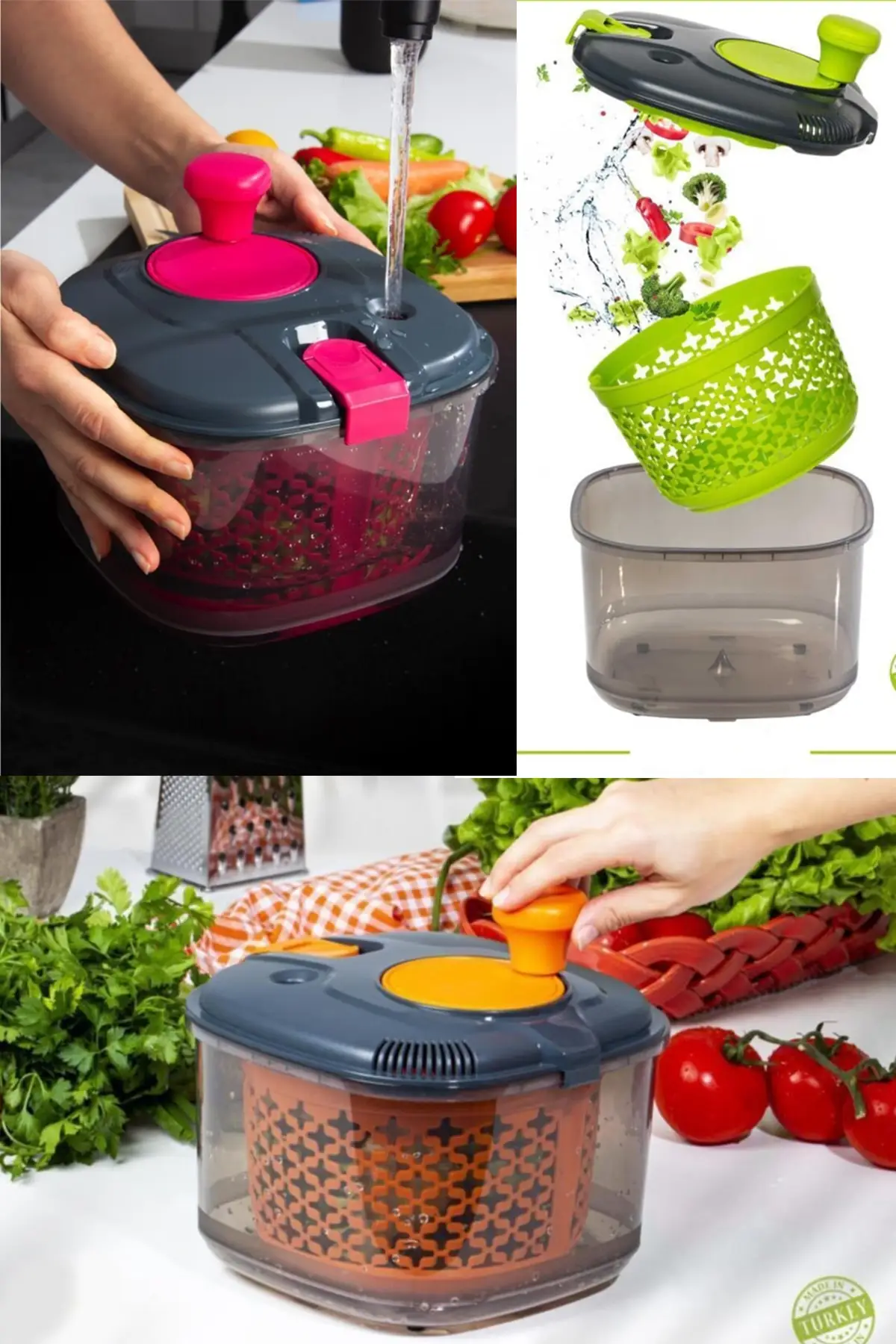 Secador de saladas e legumes 4,2 lt