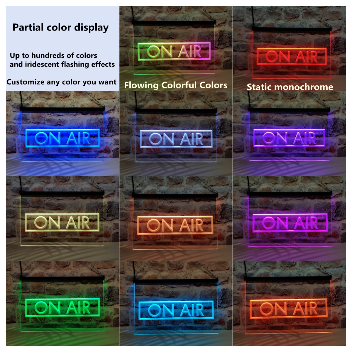 أنا يدعم علامة النيون LED الراقصة الغريبة التي تتميز بتأثير متدفق ملون، مثالية لتزيين المنزل والإنشاء