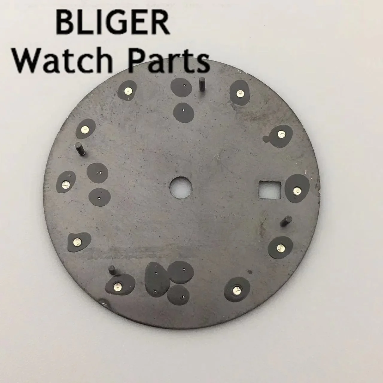 BLIGER 31.5mm Gray Black Blue Silver Sunburst Watch Dial fit ETA2824 2836 Miyota 8215 DG2813Automatic Movement Watch Parts