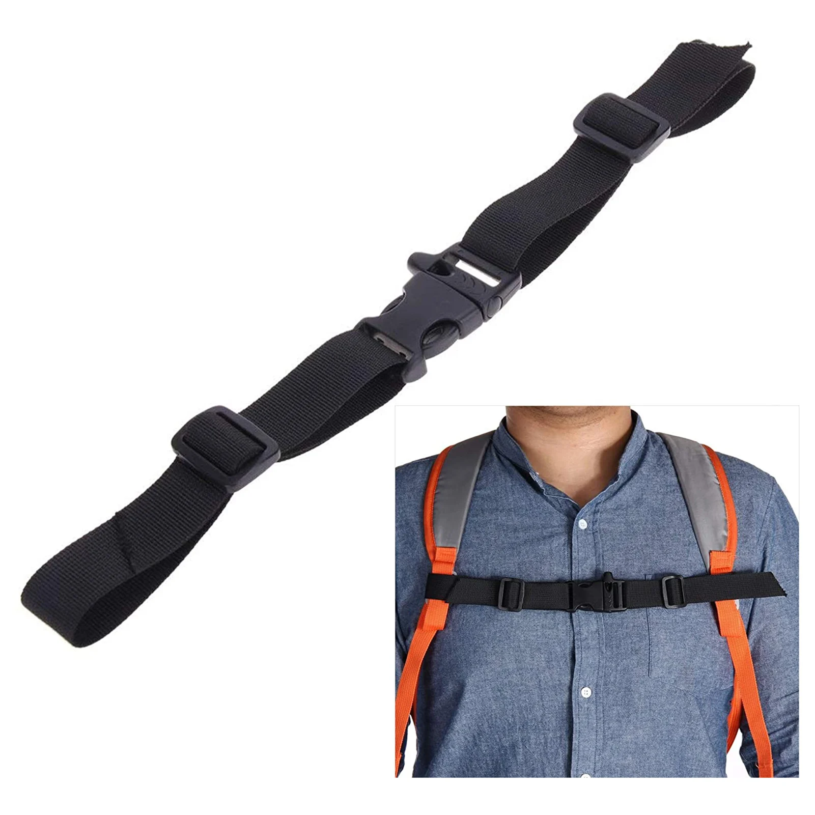 

Backpack Chest Bag Strap Harness Adjustable Shoulder Strap For Bag Outdoor Camping Bags Straps Accessories For Backpack