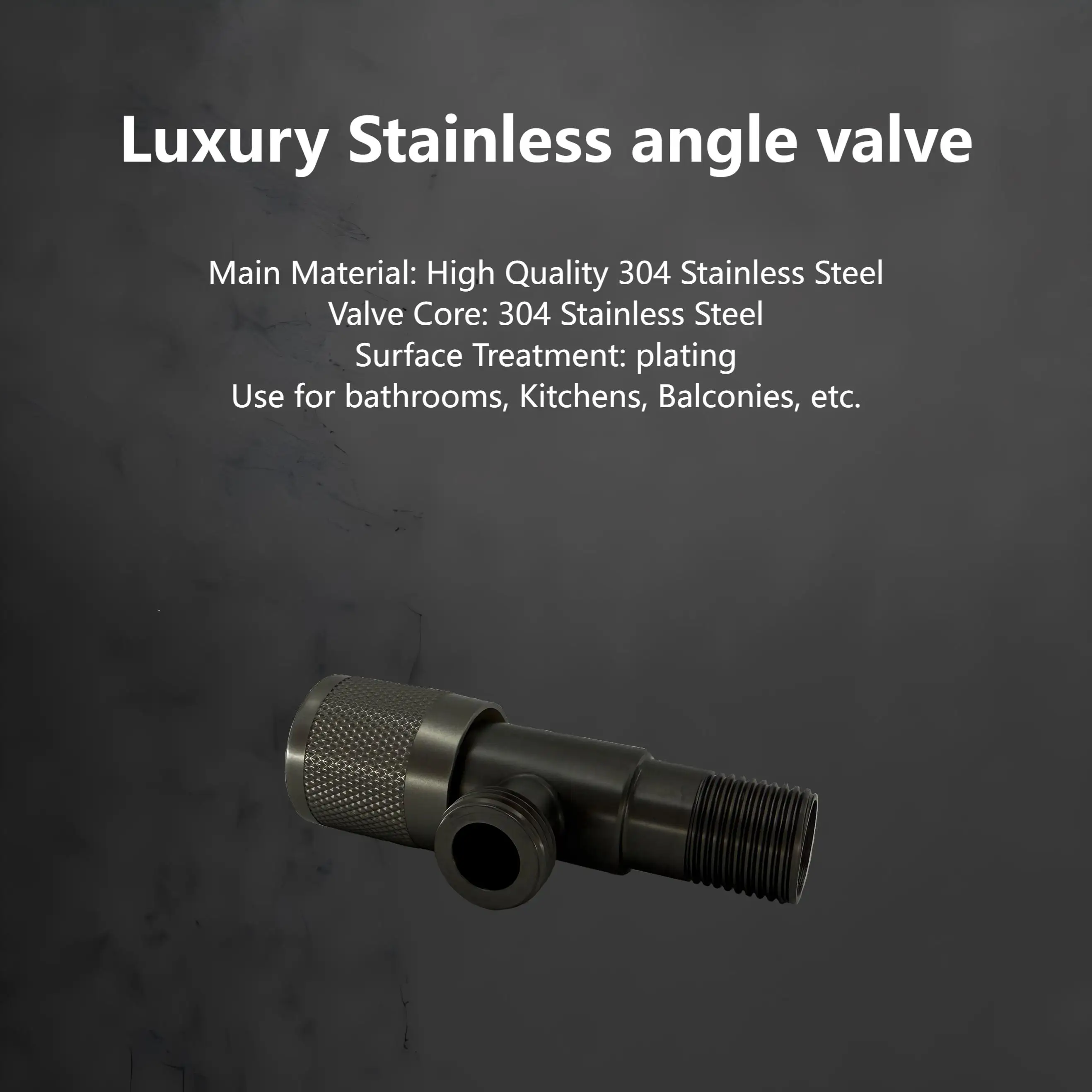 

Роскошный впускной клапан из нержавеющей стали для горячей и холодной воды, наполнительный клапан для унитаза, раковина, водонагреватель, кран для кухни, аксессуары для ванной комнаты