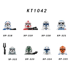 KT1042 Building Blocks 8pcs/set Jesse Brick 501 Legion Rex Figure Coruscant Guard XP322 XP23 XP324 mini Assembly Toys XP325